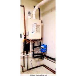 Tankless water heater installation in Santa Monica. 