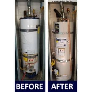 Whirlpool water heater replaced by a Bradford White Water Heater